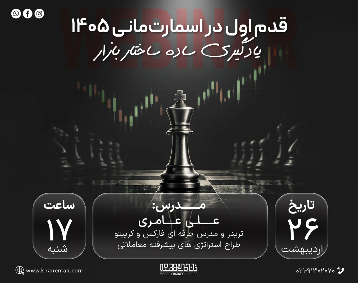 وبینار قدم اول در اسمارت‌مانی ۱۴۰۵: یادگیری ساده ساختار بازار