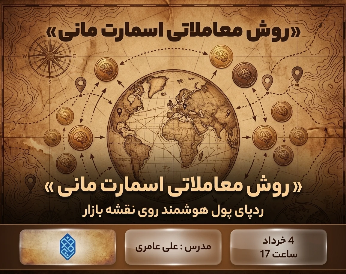 وبینار روش معاملاتی اسمارت مانی : ردپای پول هوشمند روی نقشه بازار