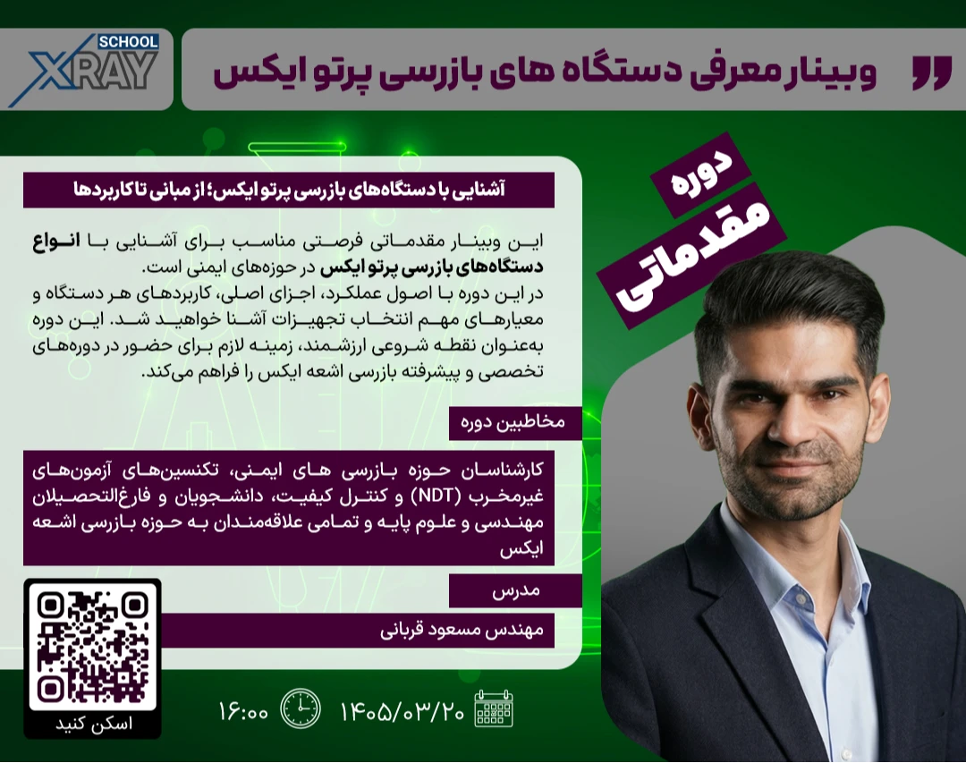 وبینار معرفی دستگاه‌های بازرسی پرتو ایکس