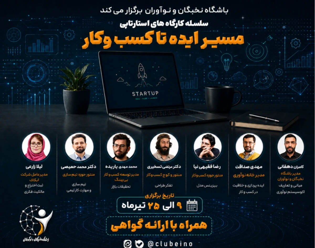 وبینار سلسله کارگاه های استارتاپی مسیر ایده تا کسب و کار