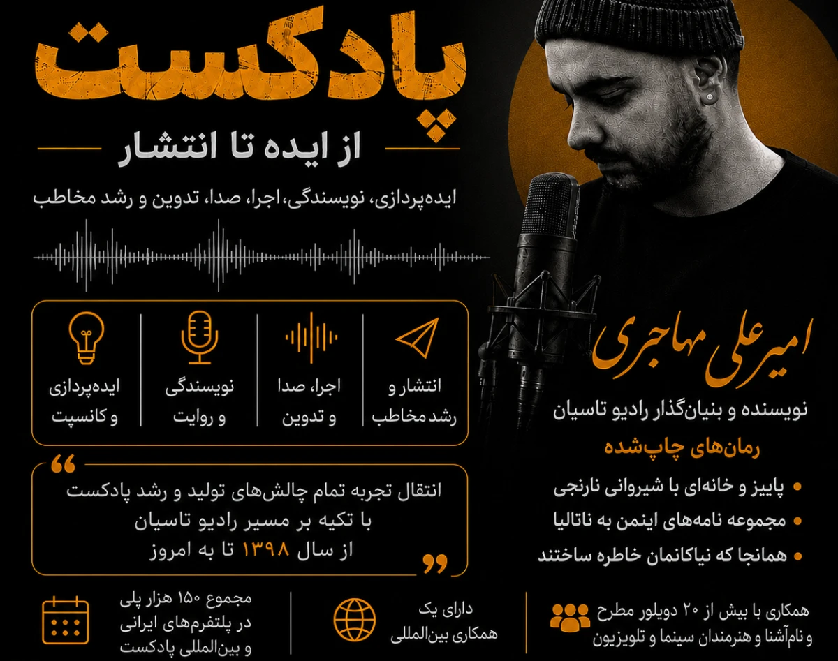 کارگاه انتقال تجربه  تولید پادکست!