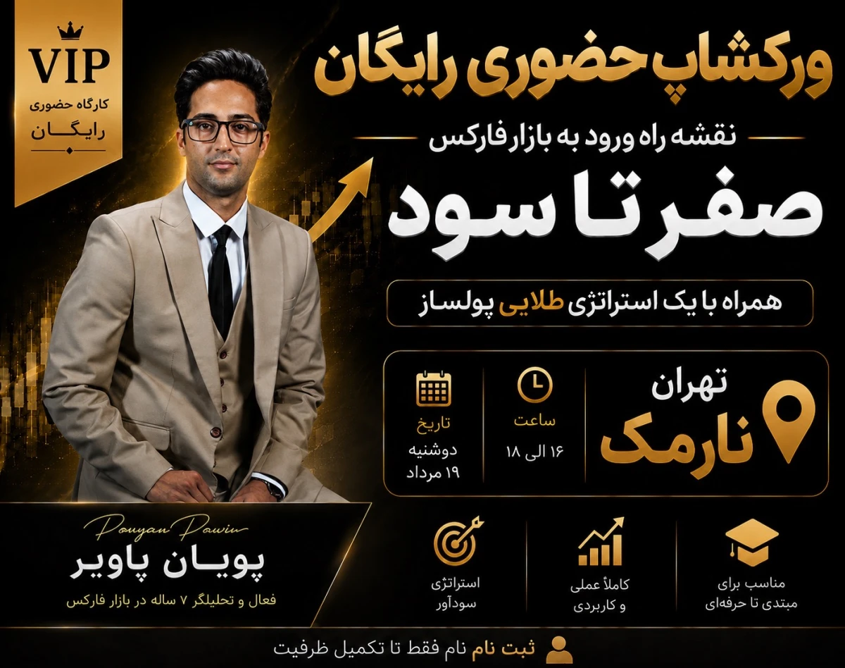 ورکشاپ حضوری نقشه راه ورود به بازار فارکس, صفر تا سود