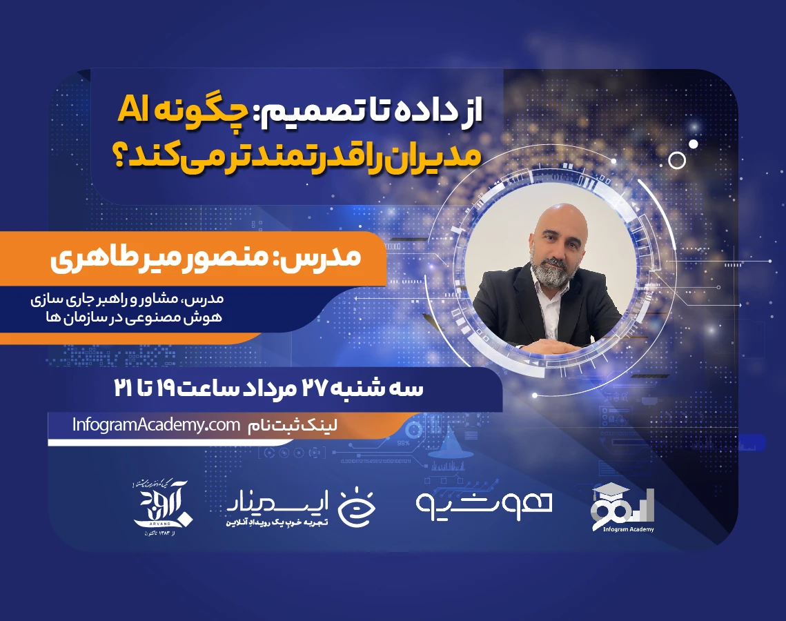 وبینار از داده تا تصمیم: چگونه AI مدیران را قدرتمندتر می‌کند؟