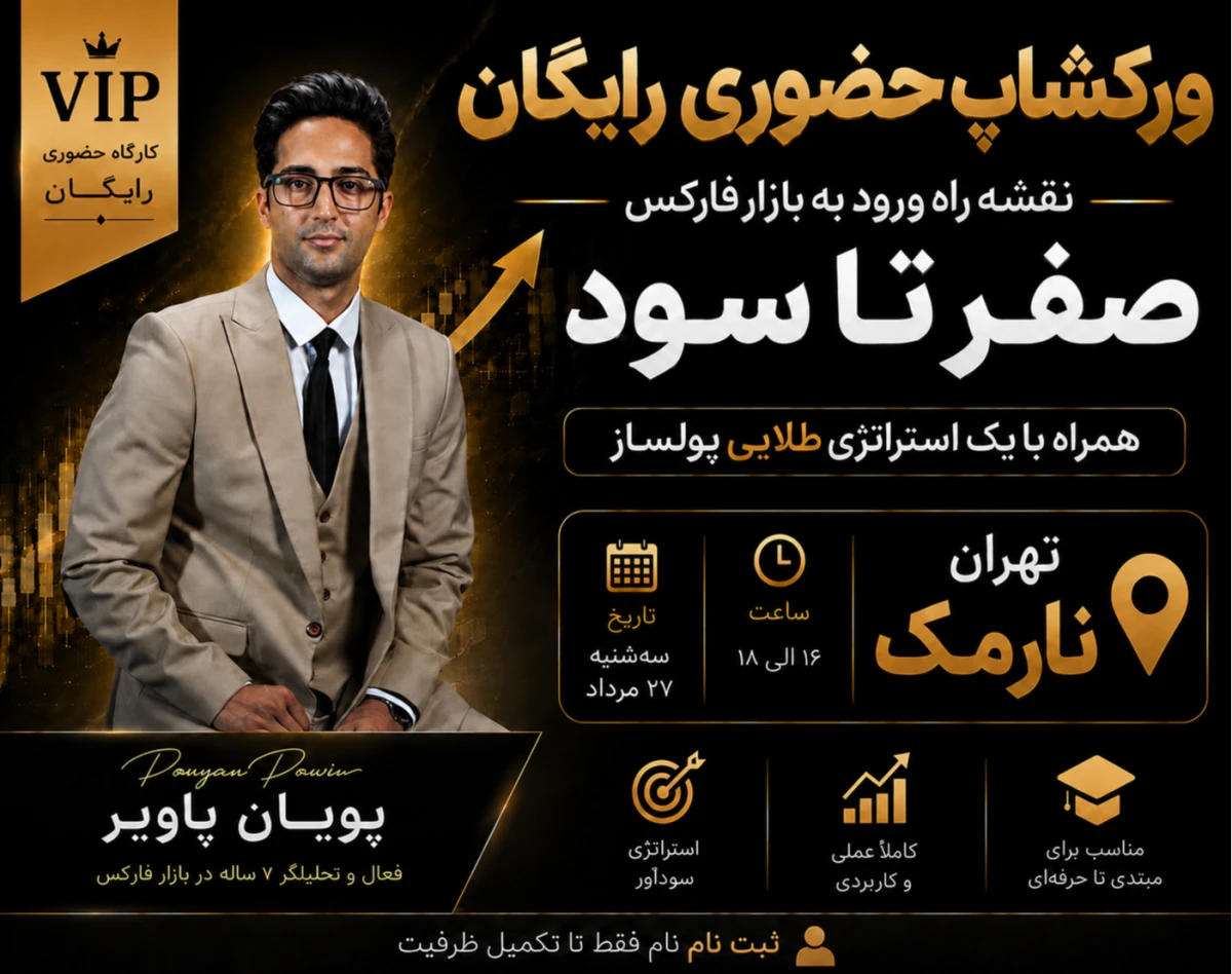 ورکشاپ حضوری نقشه راه ورود به بازار فارکس, صفر تا سود
