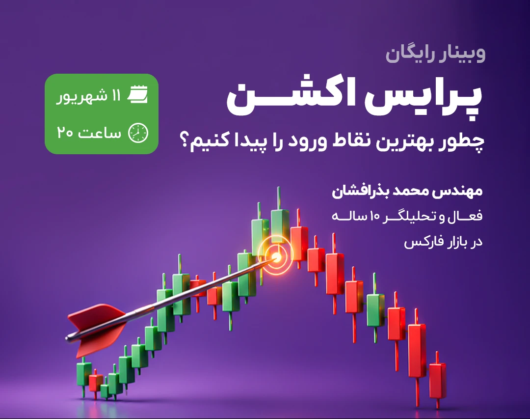 وبینار پرایس اکشن؛ چطور بهترین نقاط ورود را پیدا کنیم؟