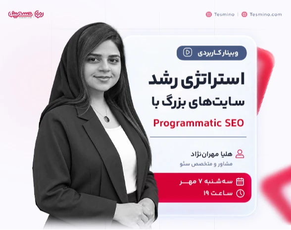 وبینار استراتژی رشد سایت‌های بزرگ با Programmatic SEO