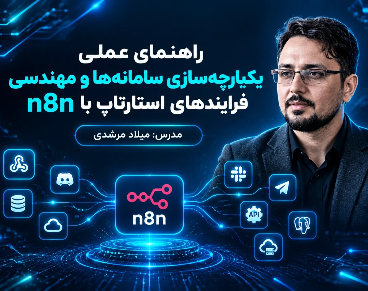 راهنمای عملیاتی n8n: از طراحی پایپ‌لاین تا یکپارچه‌سازی زیرساخت‌های استارتاپی