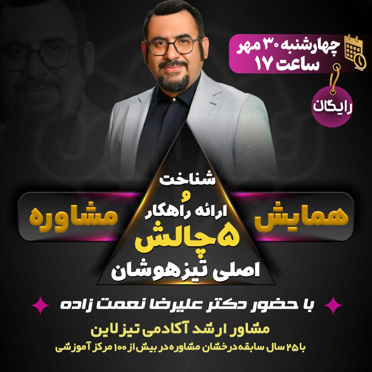 پنج چالش اصلی تیزهوشان و ارایه راهکار با دکتر علیرضا نعمت زاده