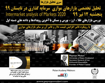 وبینار تحلیل بازارهای موازی سرمایه گذاری ایران (با رویکرد تاثیر شدت نوسانات دلار بر هر بازار)