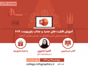 وبینار آموزش قابلیت‌های جدید و جذاب پاورپوینت 2019