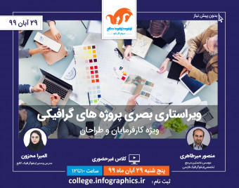 وبینار "ویراستاری بصری پروژه‌های گرافیکی"