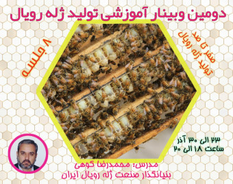 وبینار کلاس آموزش تولید ژل رویال
