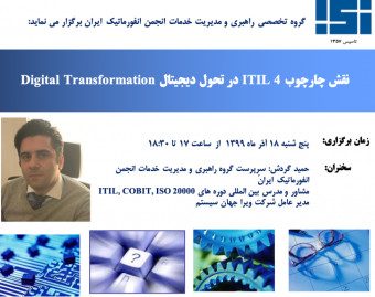 وبینار نقش چارچوب ITIL 4 در تحول دیجیتال Digital Transformation