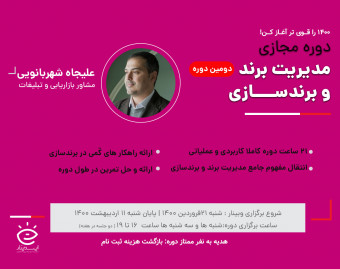 دوره آنلاین جامع مدیریت برند و برندسازی ( دوره دوم)