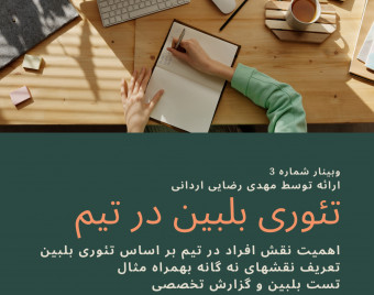وبینار بررسی تئوری بلبین در تیم بهمراه تست