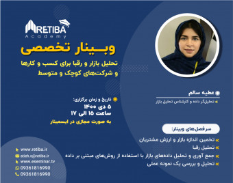 وبینار تحلیل بازار و رقبا برای کسب و کارها و شرکت‌های کوچک و متوسط