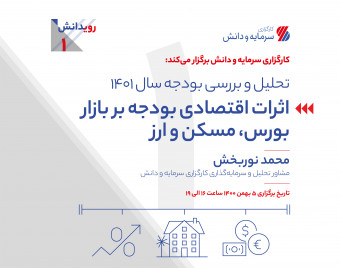 وبینار بررسی اثرات اقتصادی بودجه بر بازار بورس، مسکن و ارز (تحلیل و بررسی بودجه سال 1401)