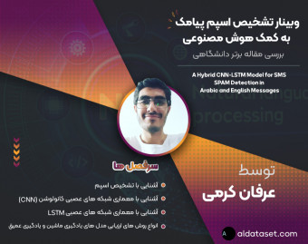 ویدئو وبینار تشخیص اسپم SMS به کمک هوش مصنوعی | مقاله برتر دانشگاهی