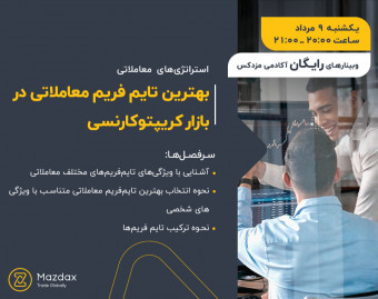 وبینار بهترین تایم فریم معاملاتی در بازار کریپتوکارنسی