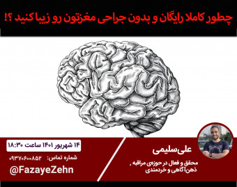 وبینار میدونستید میتونید مغزتون رو بدون جراحی و کاملا رایگان خوشگل کنید ؟؟ (تاثیرات مدیتیشن و ذهن‌آگاهی بر شکل مغز)