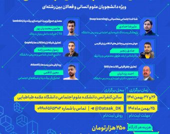 وبینار داده‌کاوی و تحلیل‌های ترکیبی کلان‌داده شبکه‌های اجتماعی