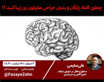 وبینار میدونستید میتونید مغزتون رو بدون جراحی و کاملا رایگان خوشگل کنید ؟؟ (تاثیرات مدیتیشن و ذهن‌آگاهی بر شکل مغز)