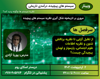وبینار سیستم های پیچیده، درآمدی تاریخی