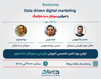 بوت کمپ حضوری و آنلاین آموزش بازاریابی دیجیتال داده محور با تمرکز بر سوشال مدیا مارکتینگ