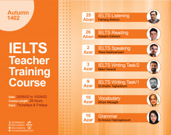 وبینار IELTS Teacher Training Course