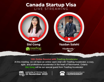 دهمین وبینار گپ‌و‌گفت با شتاب‌دهنده‌ی استارت‌آپ ویزای کانادا🇨🇦