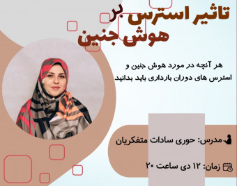 وبینار تاثیر استرسهای دوران بارداری بر هوش جنین و راهکارهای مدیریت استرس