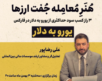 وبینار هنر معامله جفت ارزها : یورو به دلار
