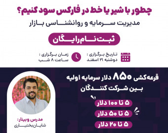 وبینار چطور با شیر یا خط از فارکس سود بگیریم؟