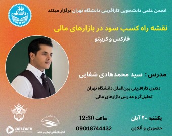 وبینار نقشه راه کسب سود در بازارهای مالی (  بورس ، فارکس ، کریپتو  )