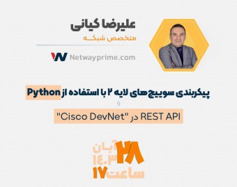 وبینار پیکربندی سوییچ‌های لایه ۲ با استفاده از Python و REST API در "Cisco DevNet"