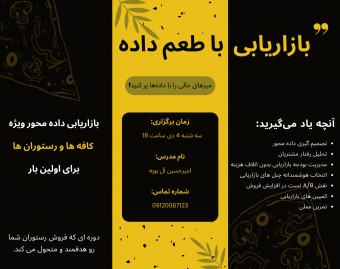 وبینار بازاریابی با طعم داده