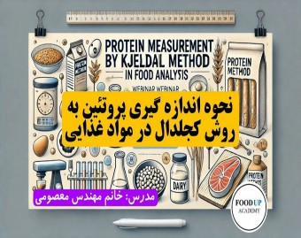 وبینار نحوه اندازه گیری پروتئین به روش کجلدال در مواد غذایی