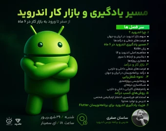 وبینار مسیر یادگیری و بازار کار اندروید؛ از صفر تا ورود به بازار کار در ۶ ماه