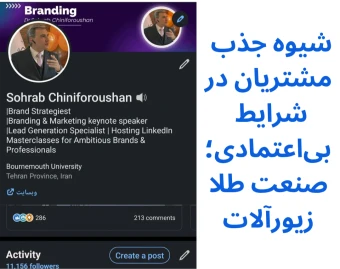 وبینار صنعت طلا وزیورآلات؛شیوه جذب مشتریان در شرایط بی‌اعتمادی دیجیتال.
