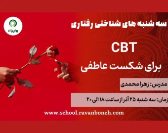 وبینار سه شنبه‌های شناختی رفتاری: cbt برای شکست عاطفی
