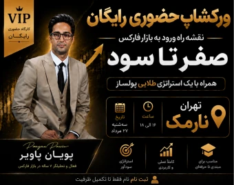 ورکشاپ حضوری نقشه راه ورود به بازار فارکس, صفر تا سود