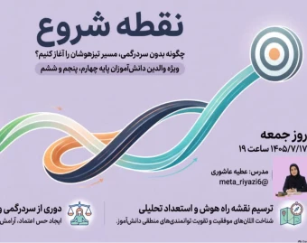 وبینار نقطه شروع: چگونه بدون سردرگمی مسیر قبولی تیزهوشان را آغاز کنیم؟