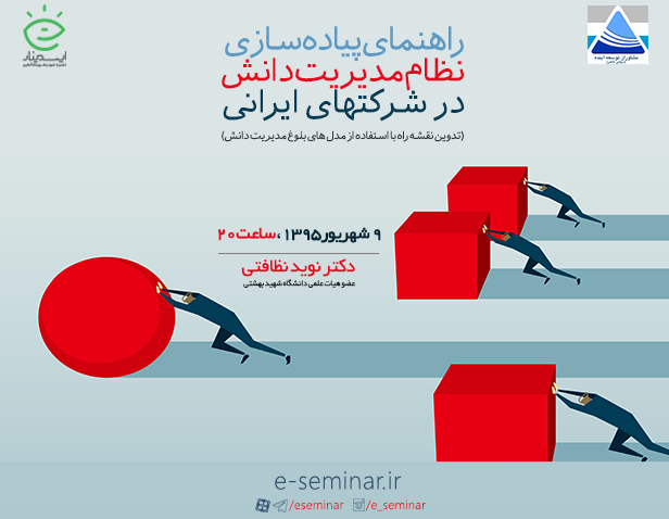 وبینار راهنمای پیاده‌سازی نظام مدیریت دانش در شرکت های ایرانی (تدوین نقشه راه)
